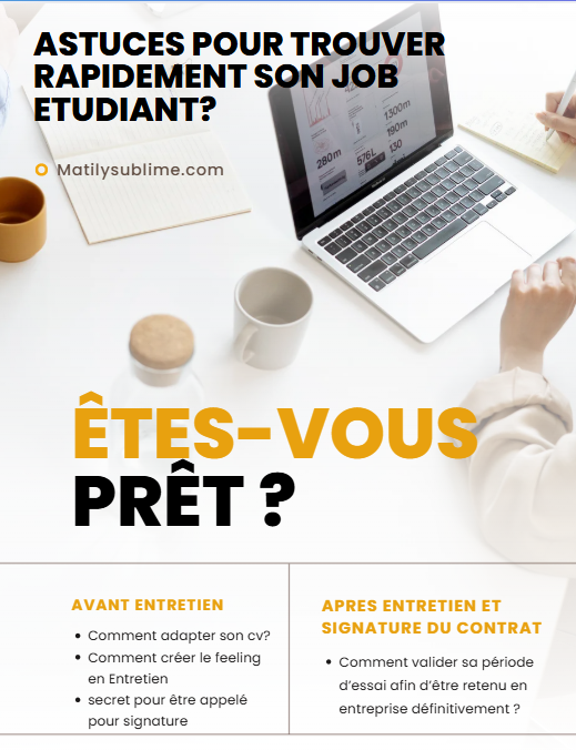 EBOOK SUR LA RECHERCHE DE JOB ETUDIANT : UNE REVOLUTION